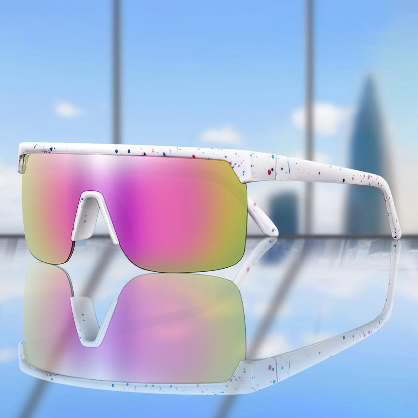 Brand Motorcycle Glasses Female Male Outdoor Sport Square Windproof Cycling Riding Bike Hiking Goggles Driving Hiking Eyewear