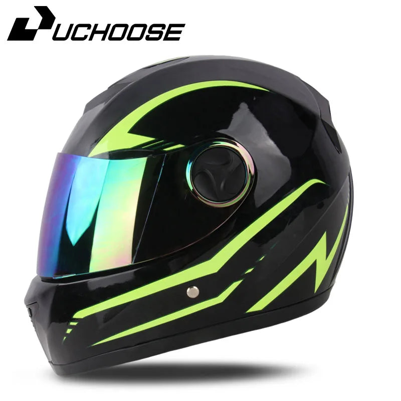 Uchoose DOT Certification Safety Motorcycle Helmet Full Face helmet For Racing Motocross Motorbike Riding Moto Helmets