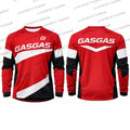 GASGAS Motocross Jersey Men Long Sleeve Racing Shirt Yellow Black Motorcycle Gear Off-Road MX Apparel Quick-drying cycling suit