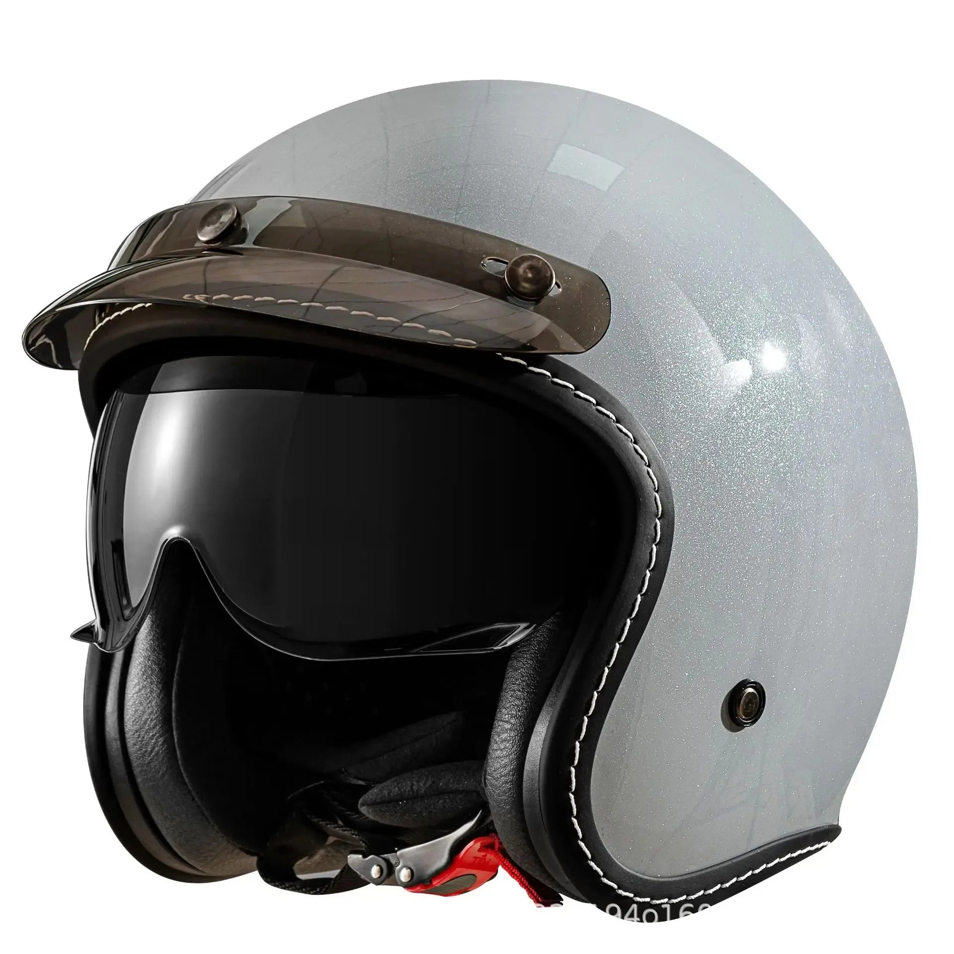 HOT Open Face Motorcycle Helmet Vintage Moto Helmet Unique Retro Motorbike 3/4 Half Helmet Removable lining cascocascospara moto