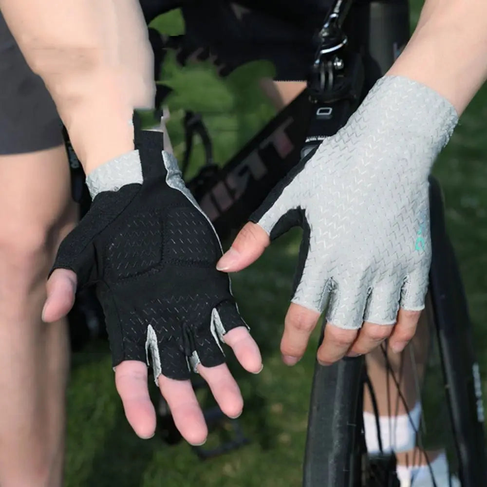 Wear-Resistant Motorcycle Gloves Vintage Goatskin Leather Racing Finger Mittens Anti-Slip Fingerless Men'S Fingerless Gloves