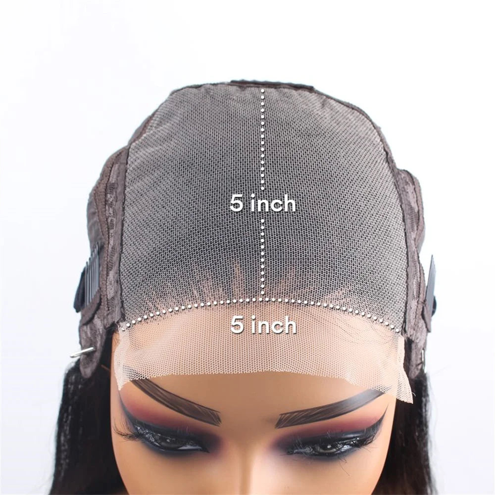 40 Inch 5x5 Straight Glueless Human Hair Wig 4X4 Closure Wigs Human Hair Pre Plucked Pre Cut Transparent Lace Human Hair Wigs