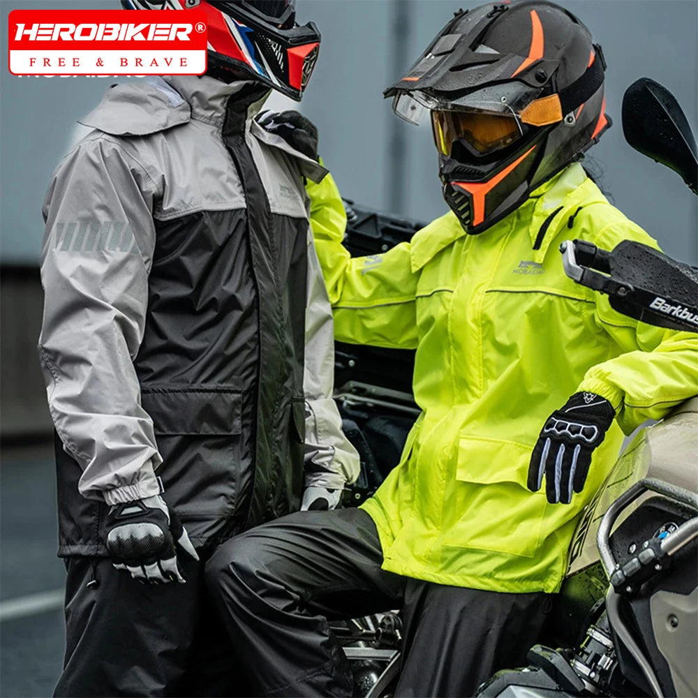 Motorcycle Riding Raincoat Protective Clothing Men's And Women's Common Split Raincoat Necessary Equipment For Moto Travel