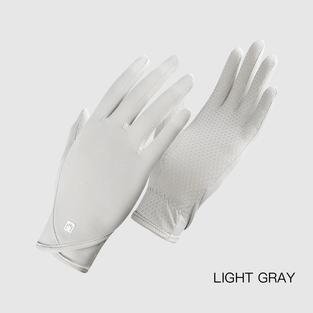Sunscreen gloves Thin Ice Silk Women's for Women and Men Driving Electric Motorcycles Fishing UV Protection, Anti Slip,ventilate