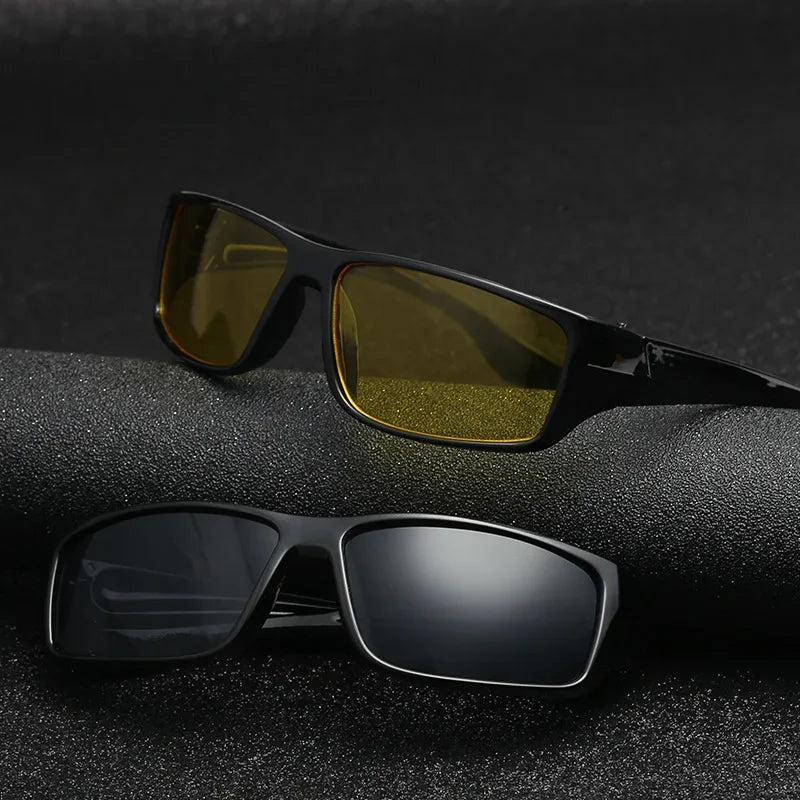 Unisex Outdoors Riding Cycling Sun Glasses Goggles Motorcycle Bicycle Car Safety Driving Night Vision Sunglasses UV Protection