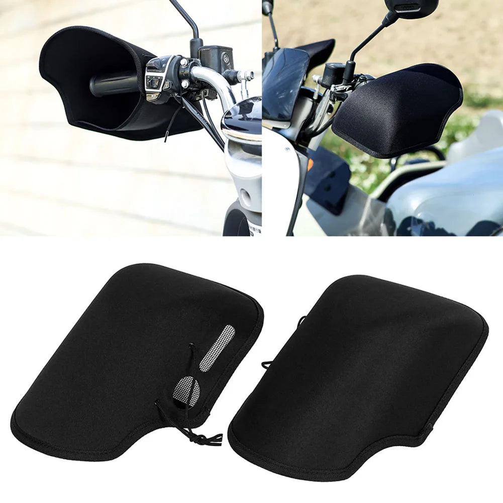 1 Pair Motorcycle Grip Handlebar Muffs Windproof Sun Protection Breathable Handguards Riding Gloves for Summer