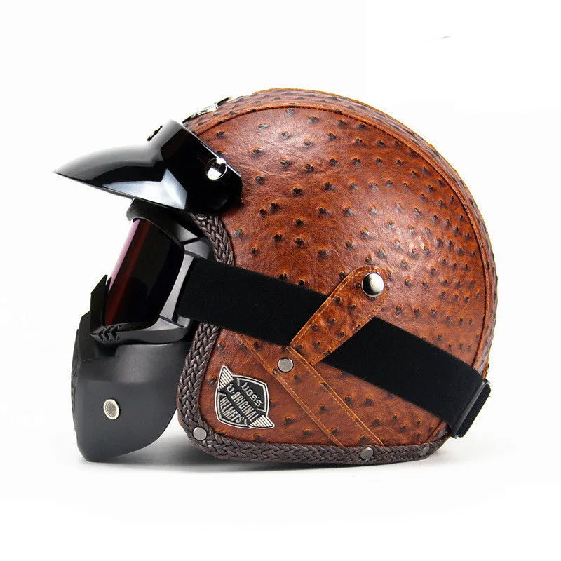 New Arrival Helmets Open Face 3/4 Helmet Personalized Mens Womens Vintage Retro Motorcycle Cascos Para Moto Helmets