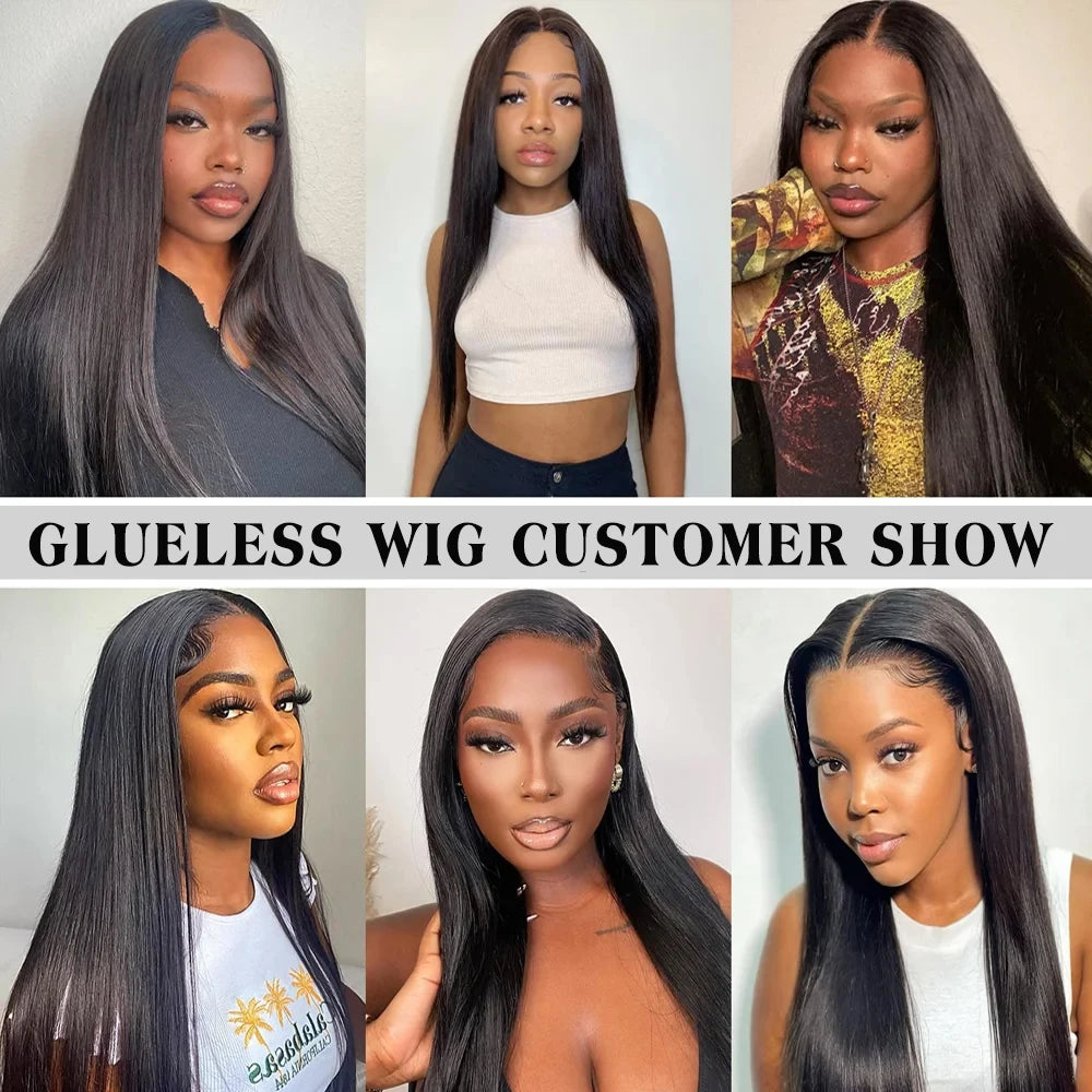 200% Bone Straight 13x4 13x6 Lace Frontal Wig Glueless Wig Human Hair Wear Go Straight Human Hair Wigs 5x5 6x4 Pre Cut Lace Wig