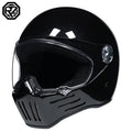 Retro motorcycle helmet ABS Light cruiser full coverage helmet for men and women DOT approved