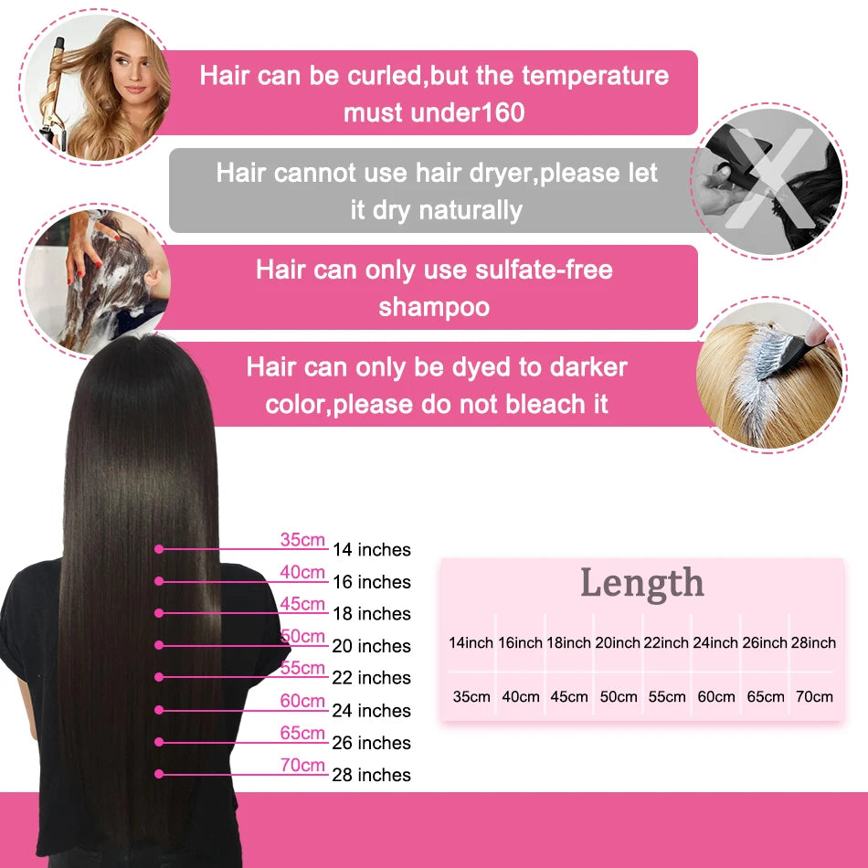 U Part Wigs 100% Human Hair Long Wigs Brazilian Straight Wigs No Lace For Women 14-28 Inch 180% Density
