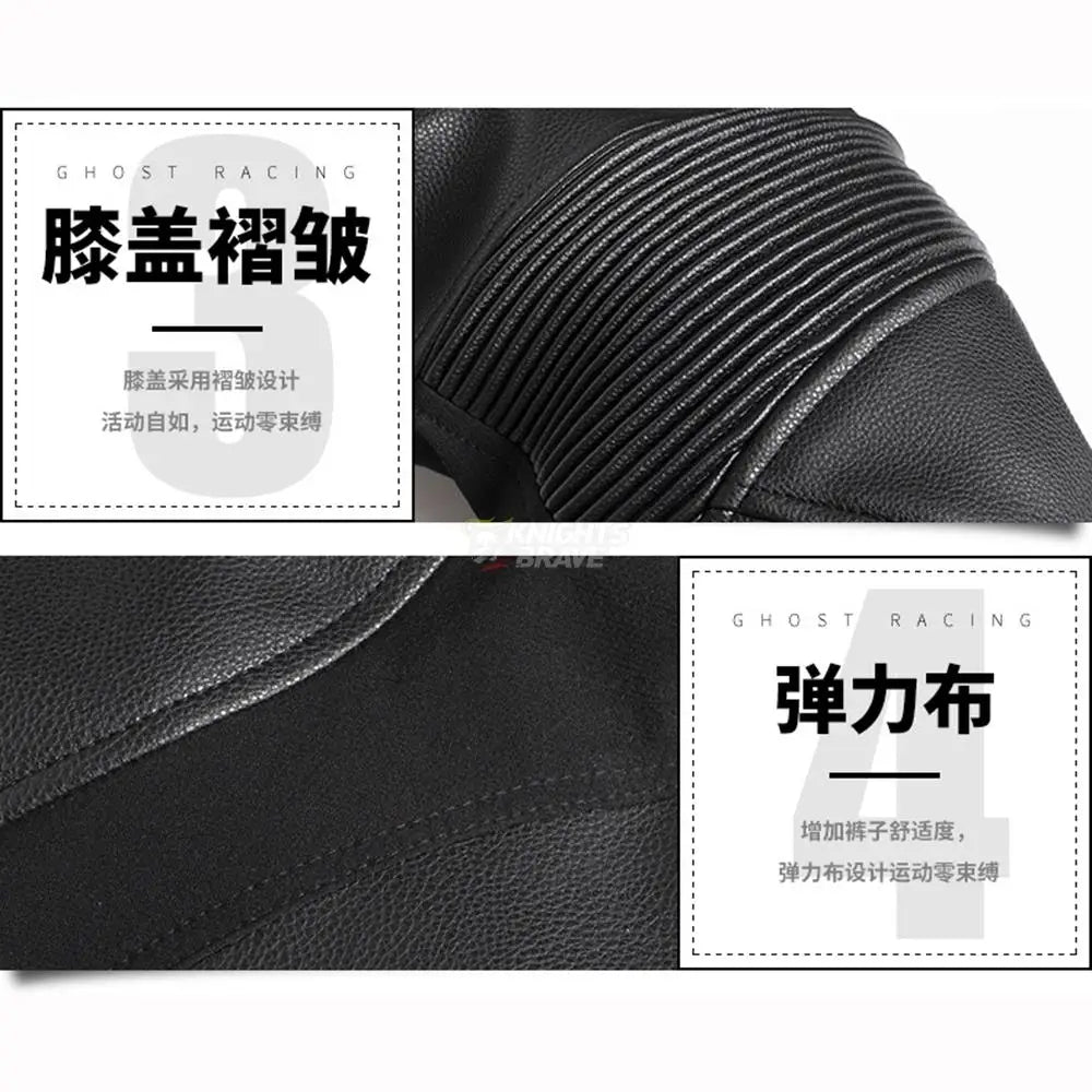 Waterproof Jacket Motorcycle Leather Chaqueta Moto Men's Motorbike Motocross Riding Jacket CE Protector For 4 Seasons