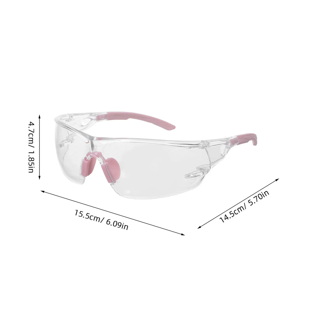Anti-Fog Windproof Safety Glasses Transparent Protective Goggles Dustproof Motorcycle Riding Construction Work Safety Eyewear