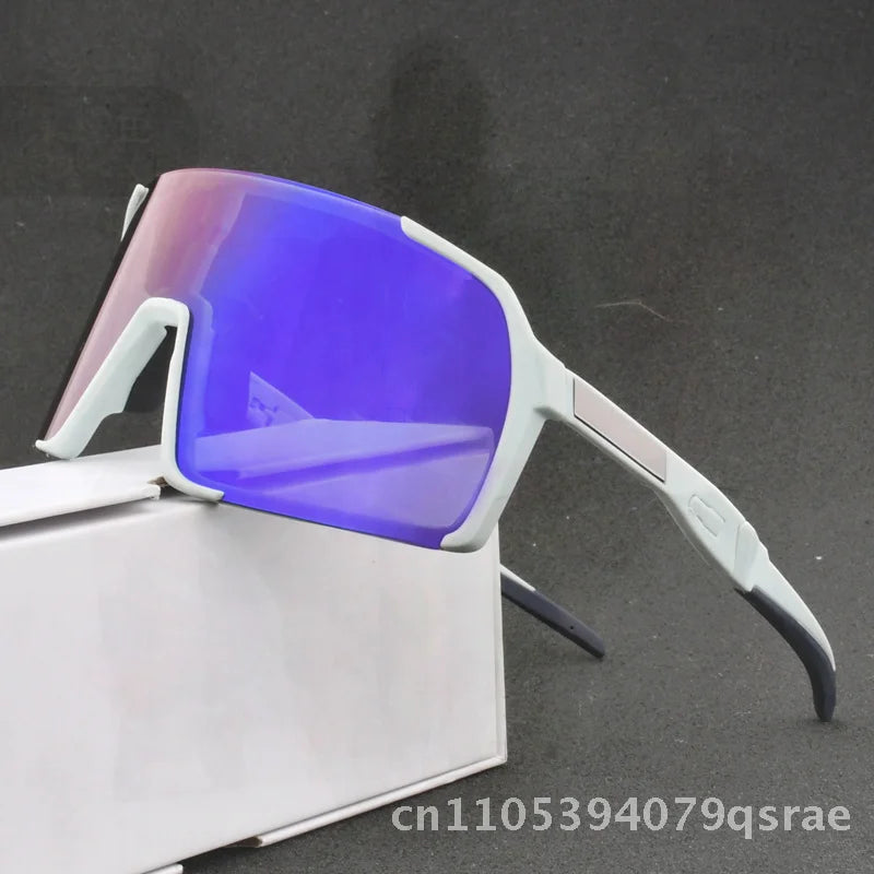 TR90 Sports Riding Glasses Interchangeable Lenses Motorcycle Goggles Unisex Outdoor Riding Sunglasses Windproof Dazzling Colors