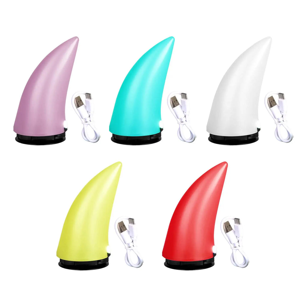 Illuminated Devil Horn for Helmet Waterproof Headwear Accessories Adhesive Car Roof Decoration Fit for Night Riding Motorcycle