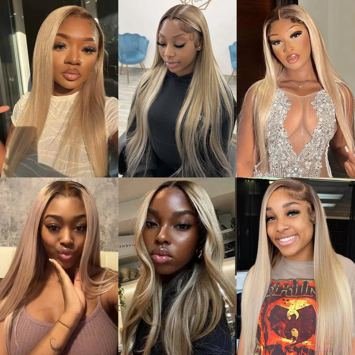Ash Blonde Wigs Human Hair 13x4 Transparent Lace Front Wigs Human Hair 200 Density Ash Blonde Straight Lace Front Wigs for Women