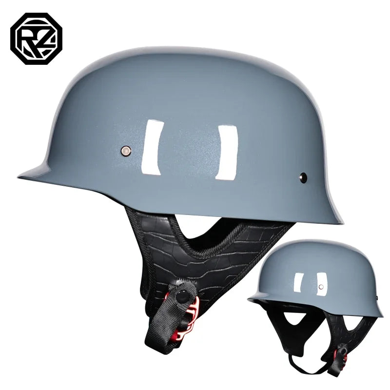 Motorcycle Helmet Classic German Vintage Moto Helmet Retro Casco Moto Helmet Half Face Men Women Casco Moto DOT Approved