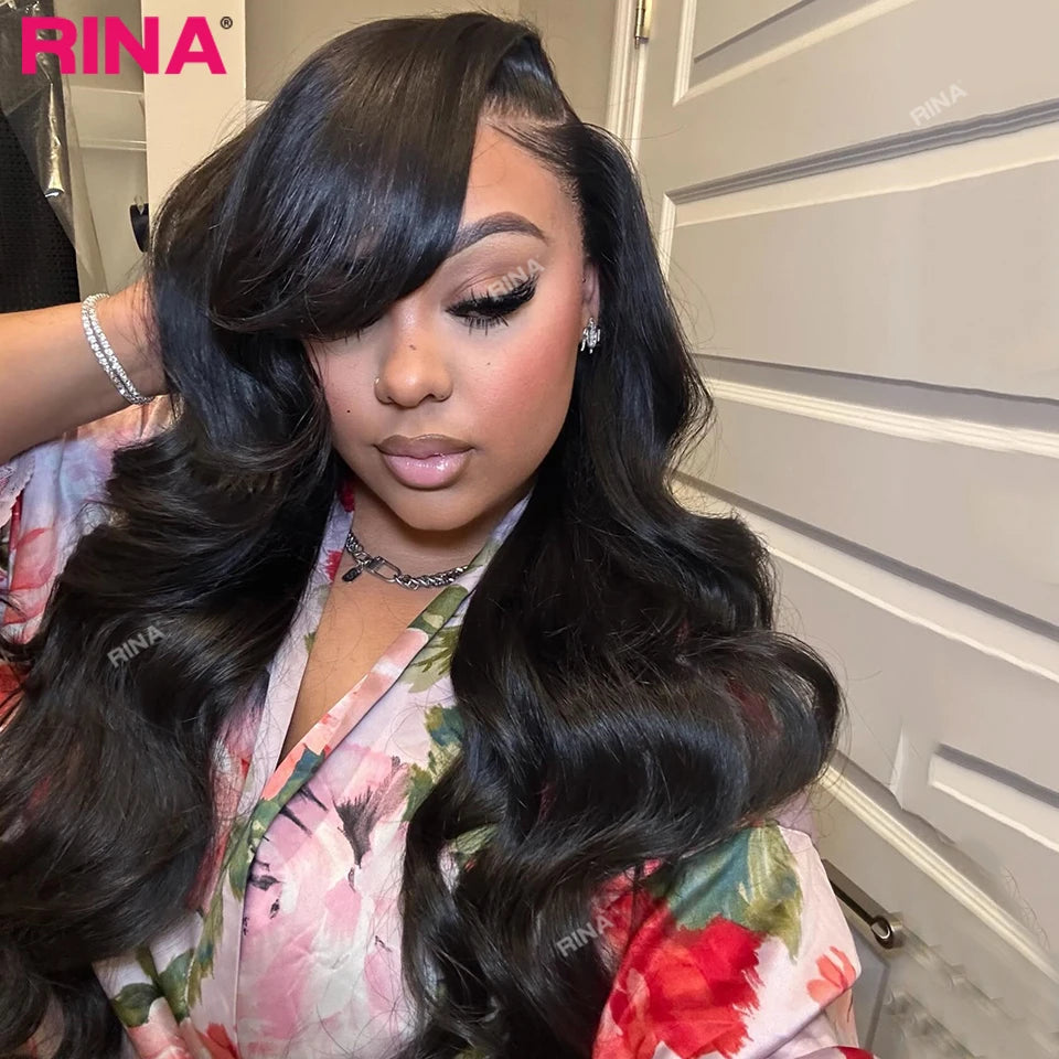 Rina Ombre Honey Bonde Body Wave Human Hair Wig 13x4 13x6 Lace Front Wig Pre Plucked Wigs Pre-plucked Hair for Black Women