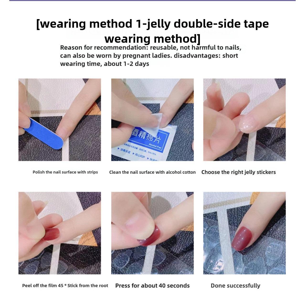 1042- Handmade press on nails fake nails removable Handmade Drawing Nails