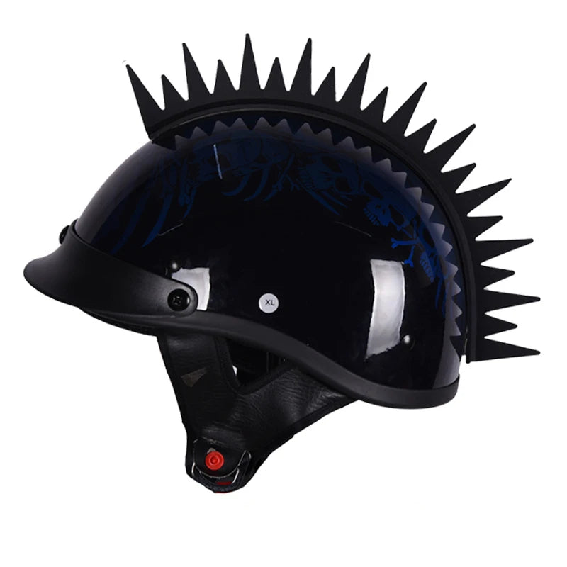 Universal Rubber Dirt Biker Motocross Mohawk Biker Helmet Mohawks Spikes Motorcycle Helmet Mohawk Sticker Decoration Accessories