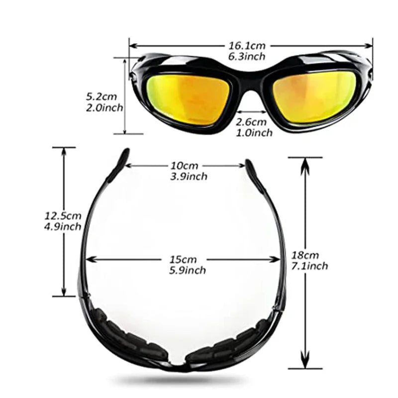 Tactical Polarized Glasses Sunglasses with 4 Lens Kit for Outdoor Sport Motorcycle Riding Hiking Fishing Hunting