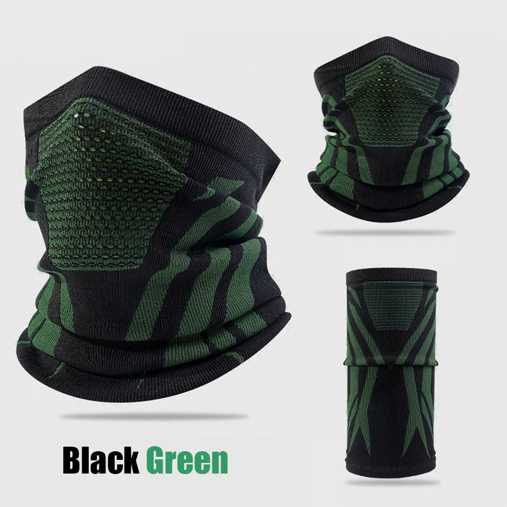 Winter Warm Skiing Mask Neck Unisex Elastic Breathable Cycling Mask Men's Women's Outdoor Sports Running Masks Motorcycle Mask