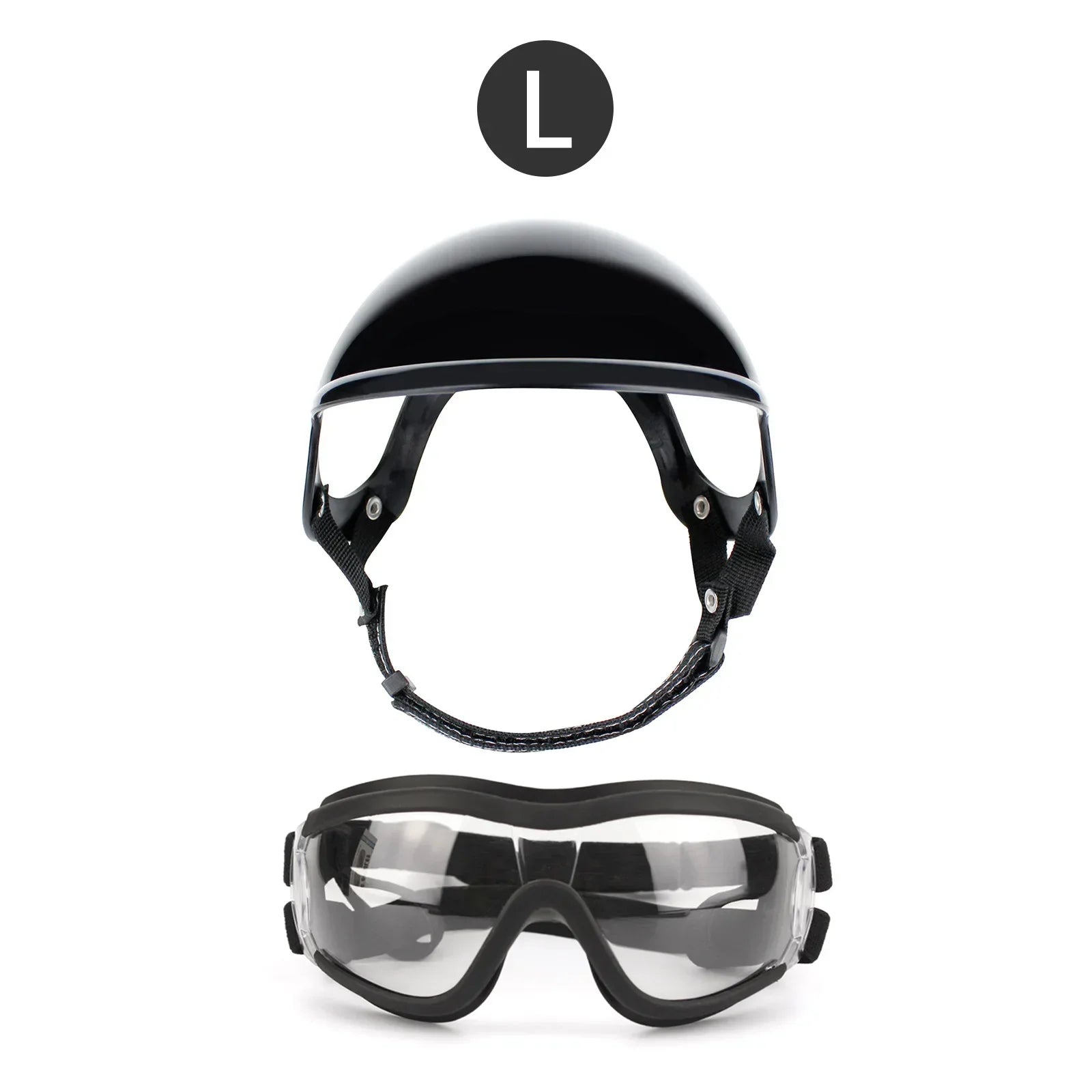 ATUBAN Dog Helmet and Goggles-UV Protection Doggy Sunglasses Dog Glasses Pet Hat Motorcycle Helmets Protection for Puppy Riding
