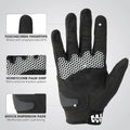 Lightweight Motorcycle Gloves for Men, Touchscreen Summer Breathable Motocross Casual Riding