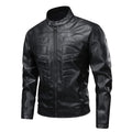 PU leather jacket 2026 spring and Autumn men's stand-up collar leather jacket Motorcycle jacket men's coat motorcycle vest 오토바이