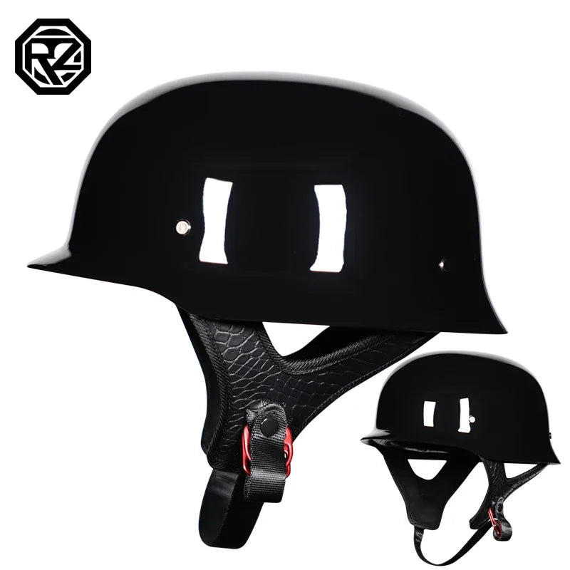 Motorcycle Helmet Classic German Vintage Moto Helmet Retro Casco Moto Helmet Half Face Men Women Casco Moto DOT Approved