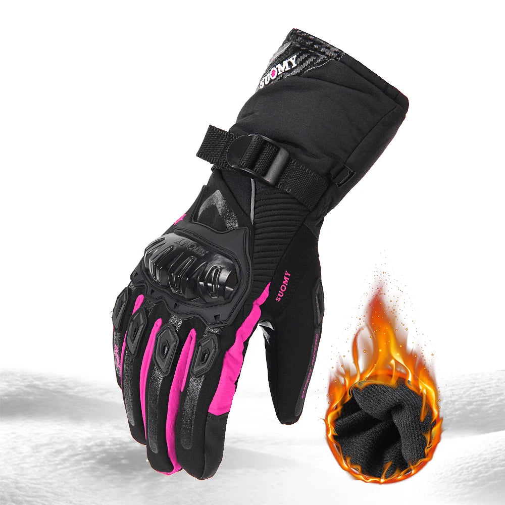 Women Winter Warm Motorcycle Gloves Anti Fall And Anti-collision Off-road Motorcycle Riding Gloves Touch Screen Waterproof Glove