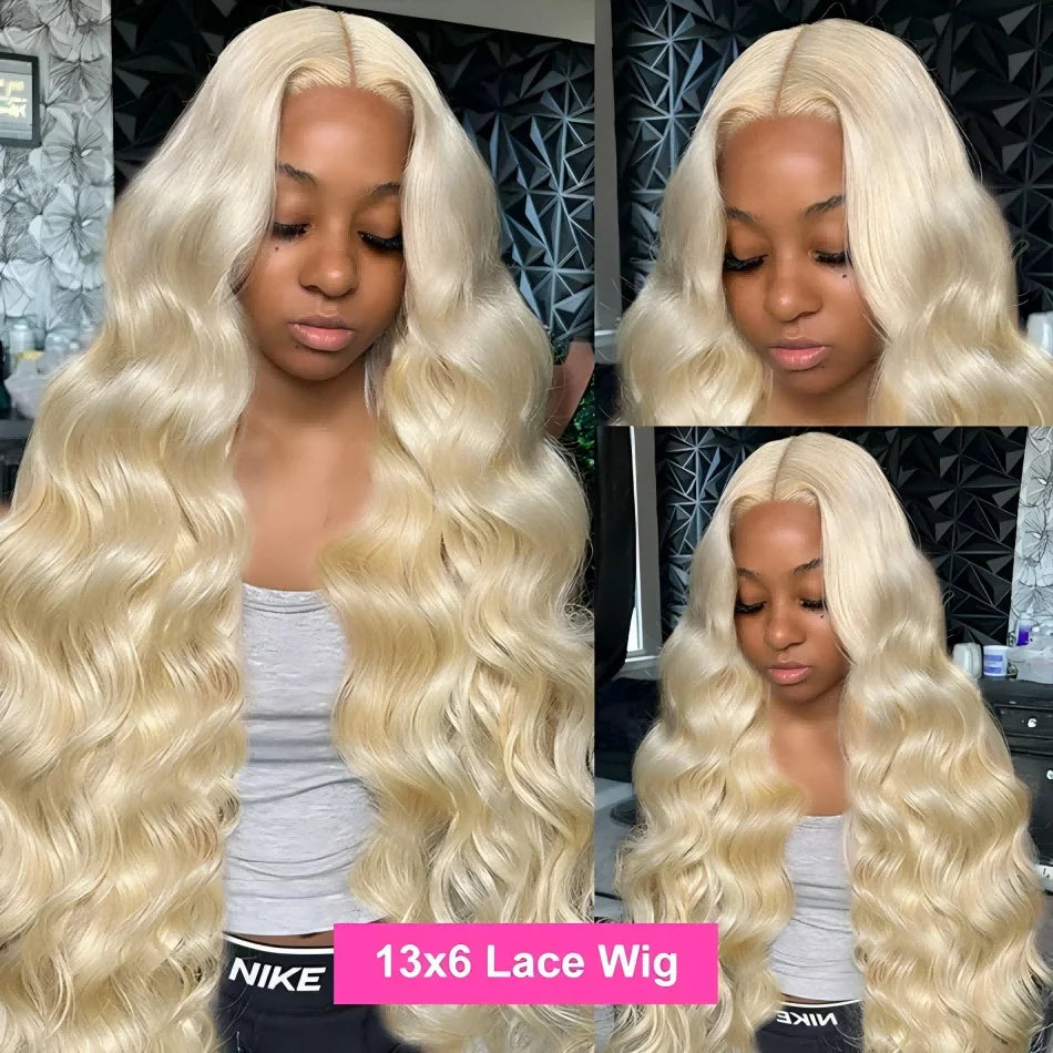 613 HD Lace Frontal Wig 13x6 Human Hair Wigs 30 Inch Body Wave Wig 250 Density Transparent Lace Brazilian Hair Summer Breathable