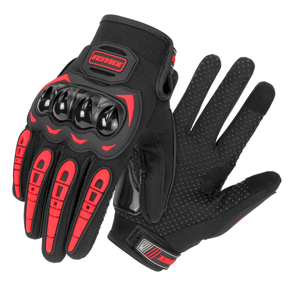 Motorcycle Gloves Summer Waterproof Touch Screen Full Finger Gloves Protective Anti-fall Guantes Moto Non-slip Riding Gloves