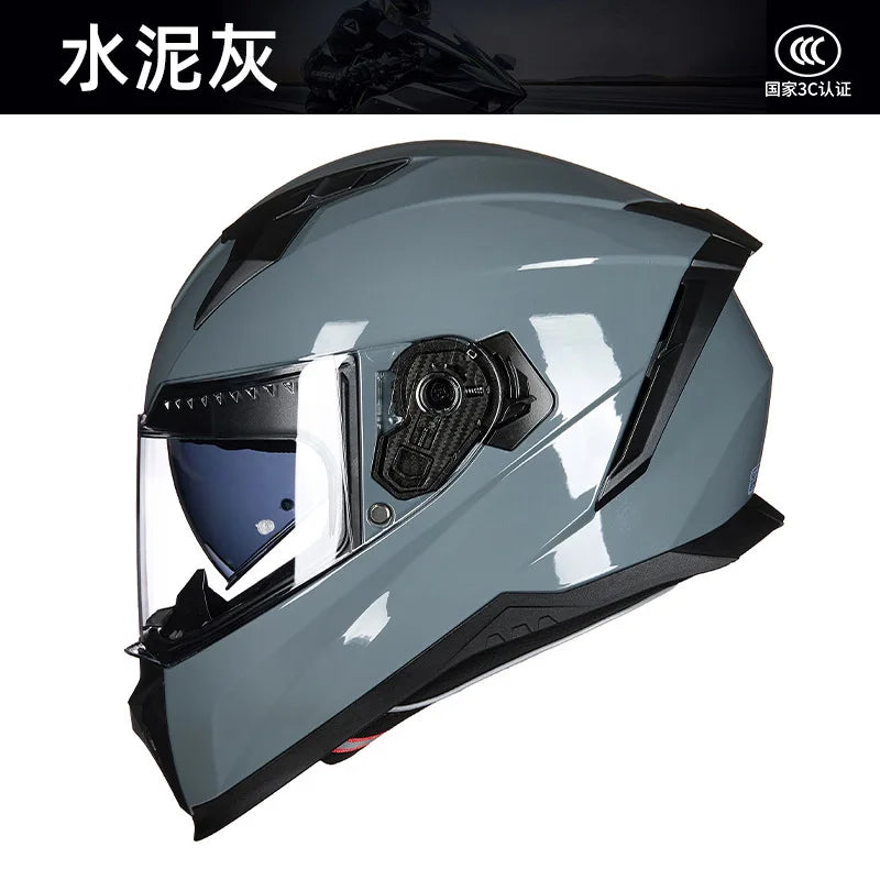 GXT Full Face Motorcycle Helmet 3C Certified Bluetooth Compatible Unisex All Season Riding Safety Helmet