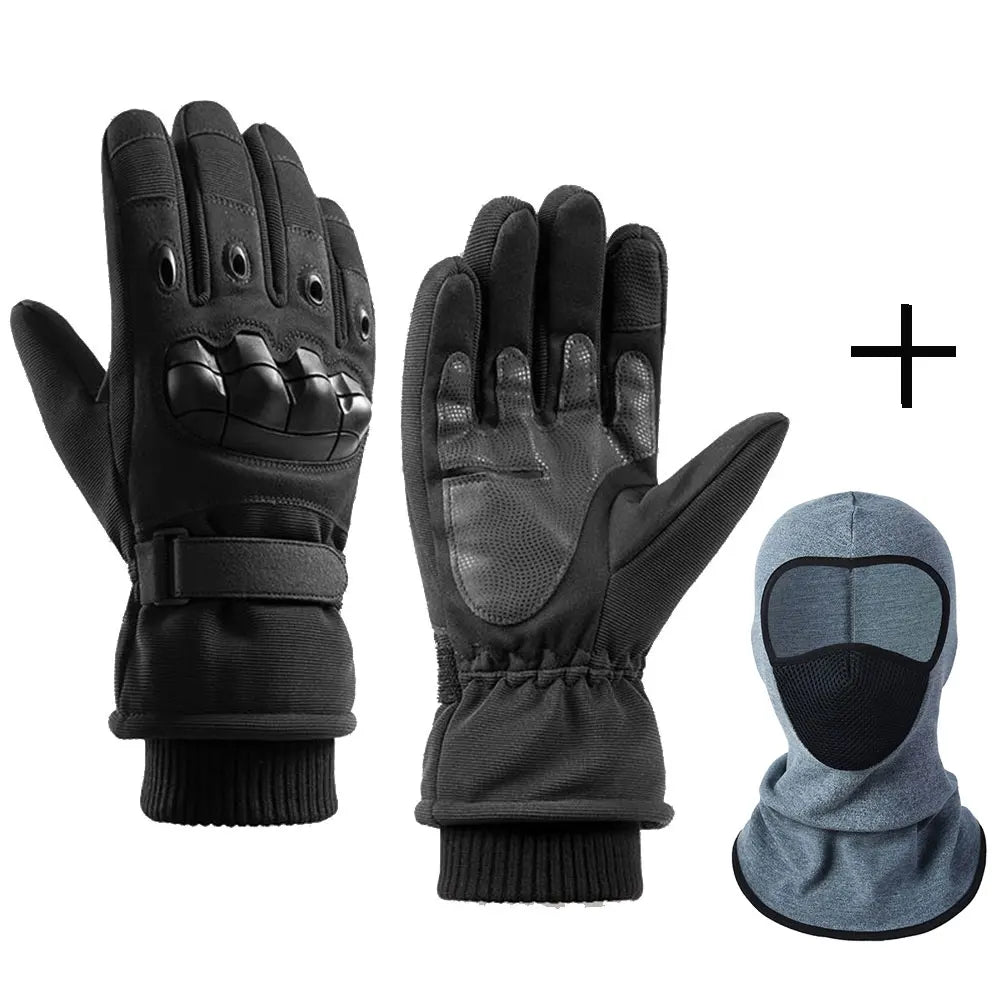Winter Warm Motorcycle Gloves Full Finger Touch Screen Guantes Moto Outdoor Sport Motorbike Riding Gloves Motorcycle Equipment