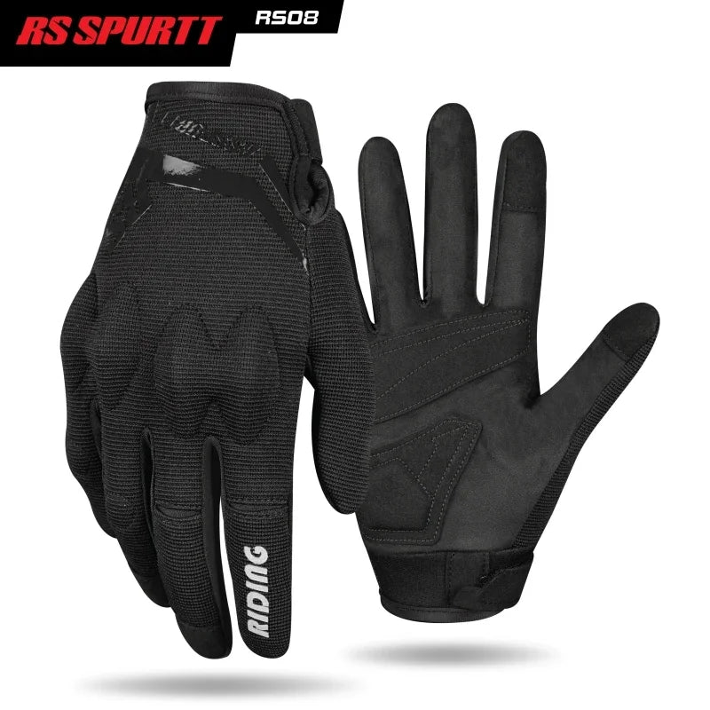Upgraded Summer Men Women Motorcycle Gloves Racing Anti-fall Riding Rider Equipment Protective Gear Mesh Breathable Moto Gloves