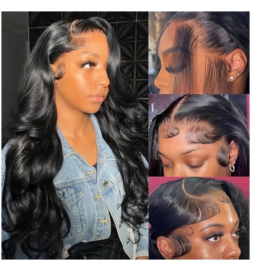 30 Inch Body Wave Transparent 13x6 Lace Frontal Human Hair Wigs 200 Density Brazilian Remy 13x4 Lace Front Wig For Women Wigs