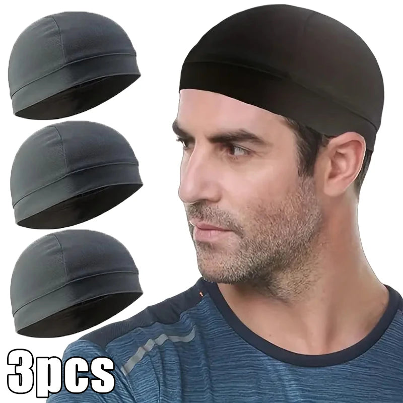 1/3pcs Motorcycle Helmet Inner Cap Hat Quick Dry Breathable Hat Racing Cap Under Helmet Beanie Cap Motocross Motor Helmet Hat