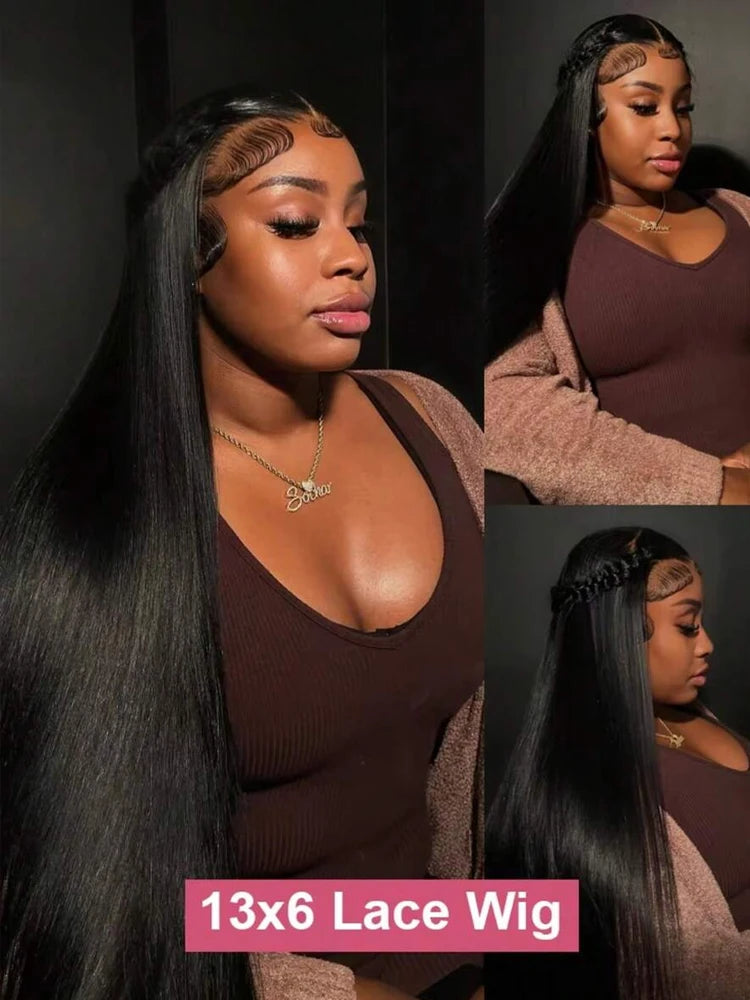 12A Ready To Go Glueless Wigs Pre Cut 13x4 Straight Lace Front Wigs Human Hair HD Transparent 5x5 Lace Closure Wigs for Beginner