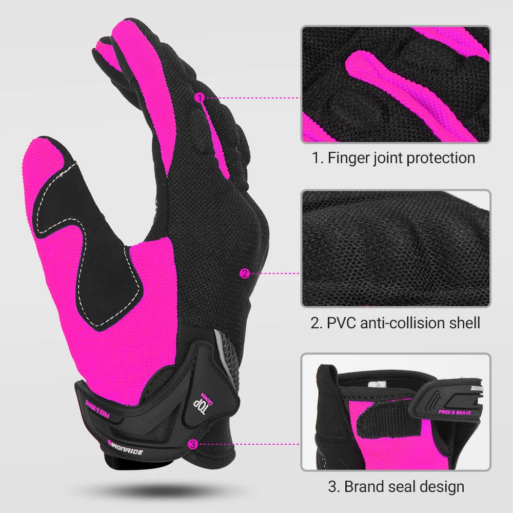 Motorcycle Gloves Moto Touch Screen Breathable Gloves Motorbike Racing Riding Bicycle Protective Guantes Summer Sports Glove