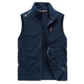 Men Fleece Warm Vest Jackets Autumn Winter Leisure Waistcoat Outdoor Tactical Military Hunting Hiking Motorcycle Fishing Vests