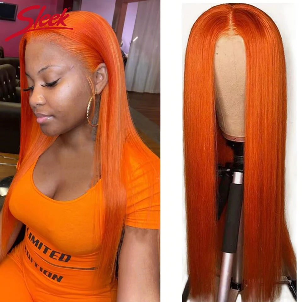 Sleek Blonde 30 Straight Lace Front Wigs 13x6x1 Lace Part Human Hair Wig For Women Transparent Lace Highlight Colored Remy Hair