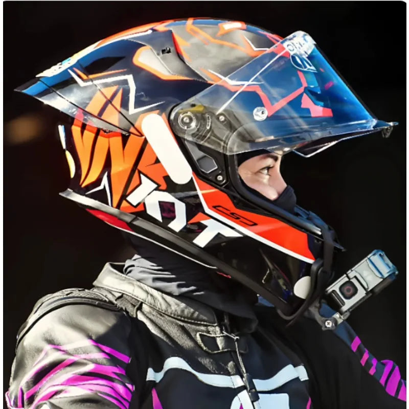 New colors available！KYT Full Helmet Women Motorcycle Helmet Men Summer Four Season Moto Track Hard Helmet Riding Big Tail ST