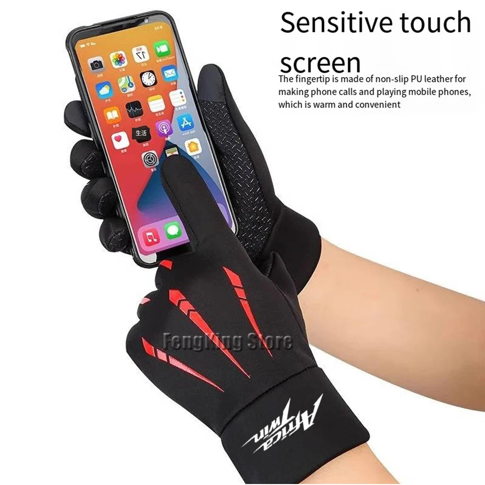 Motorcycle windproof, waterproof, warm riding equipment, full finger touchscreen gloves   For Honda CRF1100L CRF 1100 L