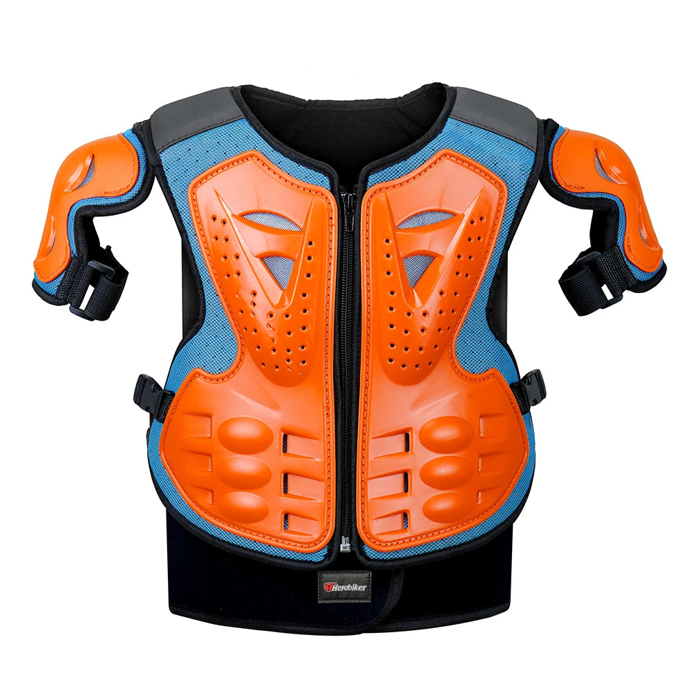 Motorcycle Armor Vest Protection Motocross Body Armor Jacket Protective Armors Riding Kneepads Moto Full Armor Children