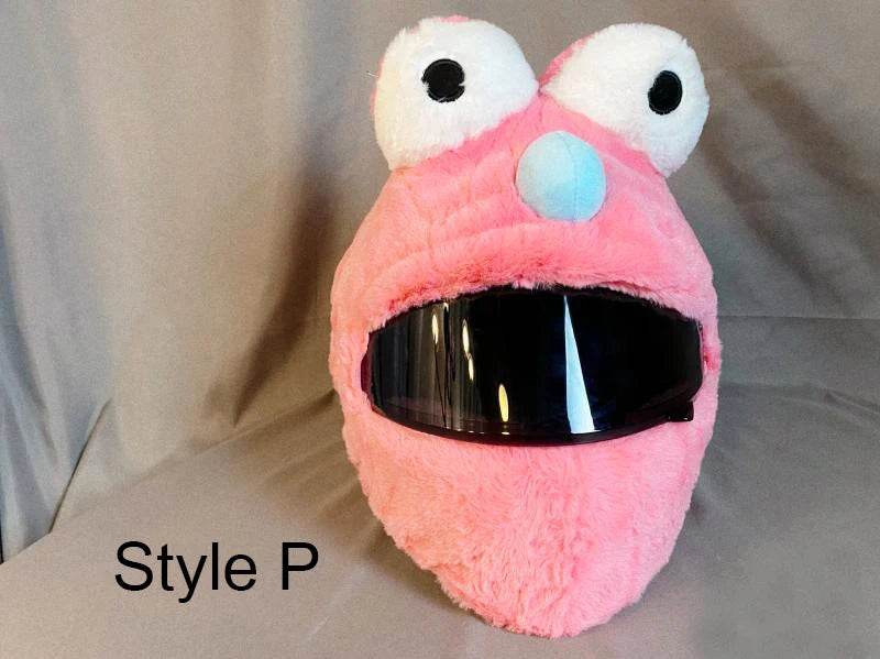 Motorcycle Helmet Cover Accessories Christmas Plush Motocross Full Face Off Road Helmet Decoration Helm Unisex Cosplay Styling