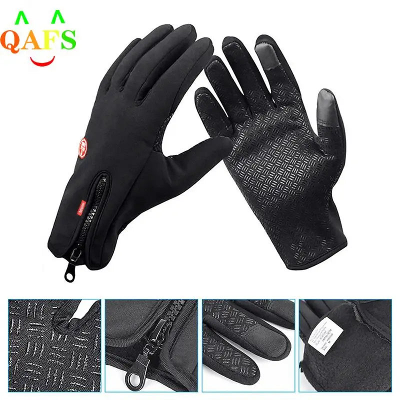 Outdoor Winter Gloves Windproof Waterproof Thermal Touch Screen Full Finger Gloves Warm Bike Skiing Motorcycle Riding Mittens