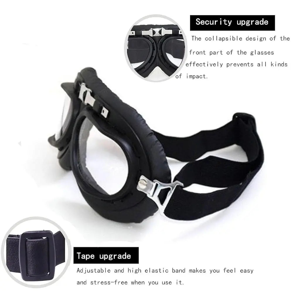 Vintage Baseball Motorcycle Helmet Open Face Half Cap with Goggles for Men and Women Adults Moped Motorbike Jet Scooter Bike