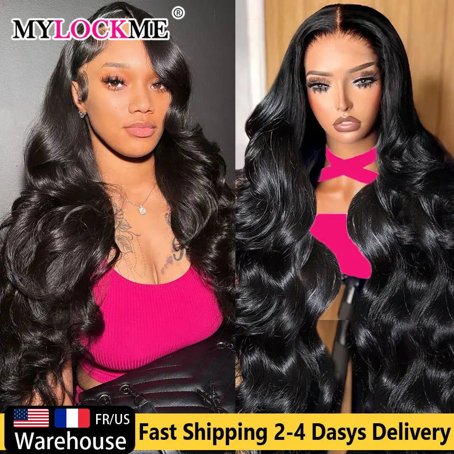 Body Wave Human Hair Lace Frontal Wigs 13x4 13x6 Transparent Lace Front Wig For Women 6x4 5x5 Glueless Wig Human Hair