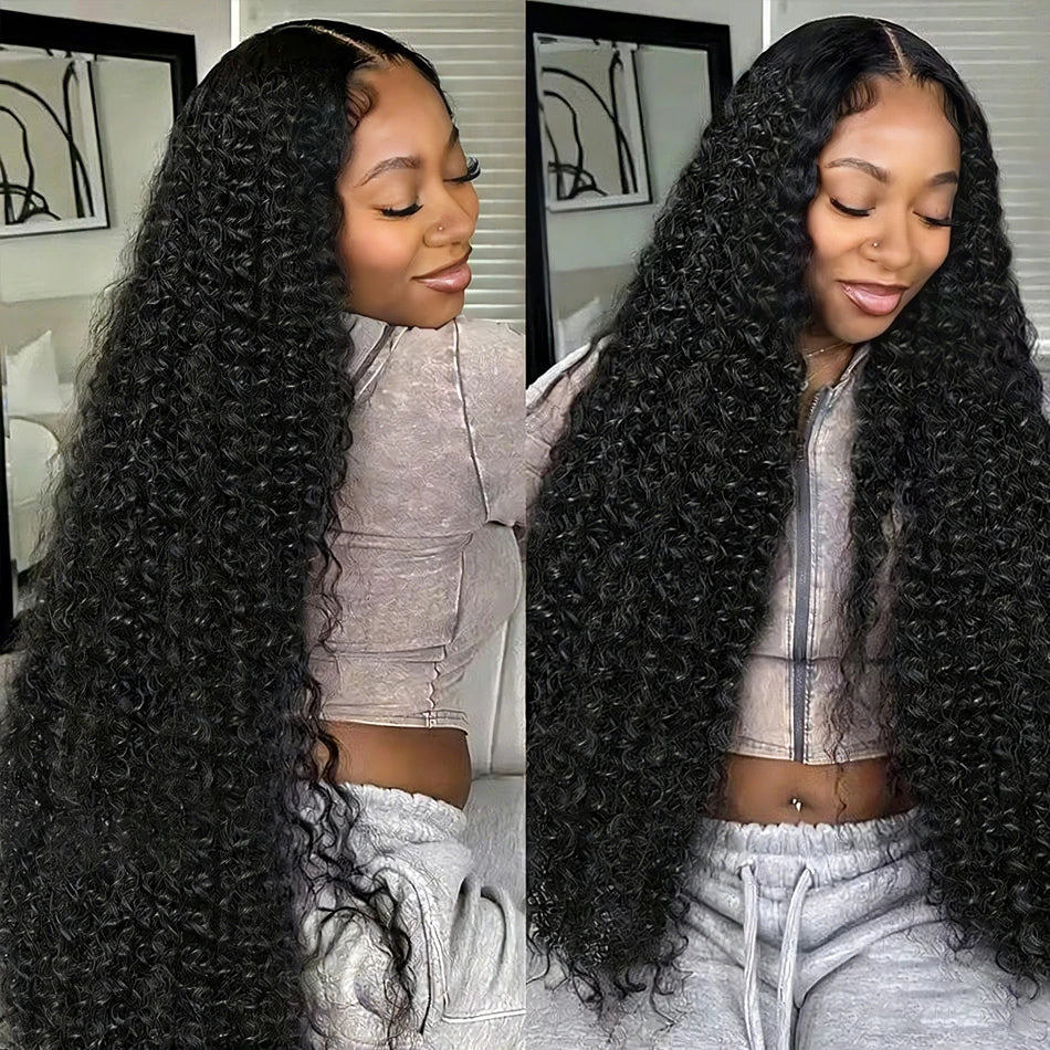 36 Inch Deep Wave Lace Front Wig 13x4 13x6 250% Density 5x5 Hd Lace Frontal Wig Brazilian Human Hair For Black Women Pre plucked