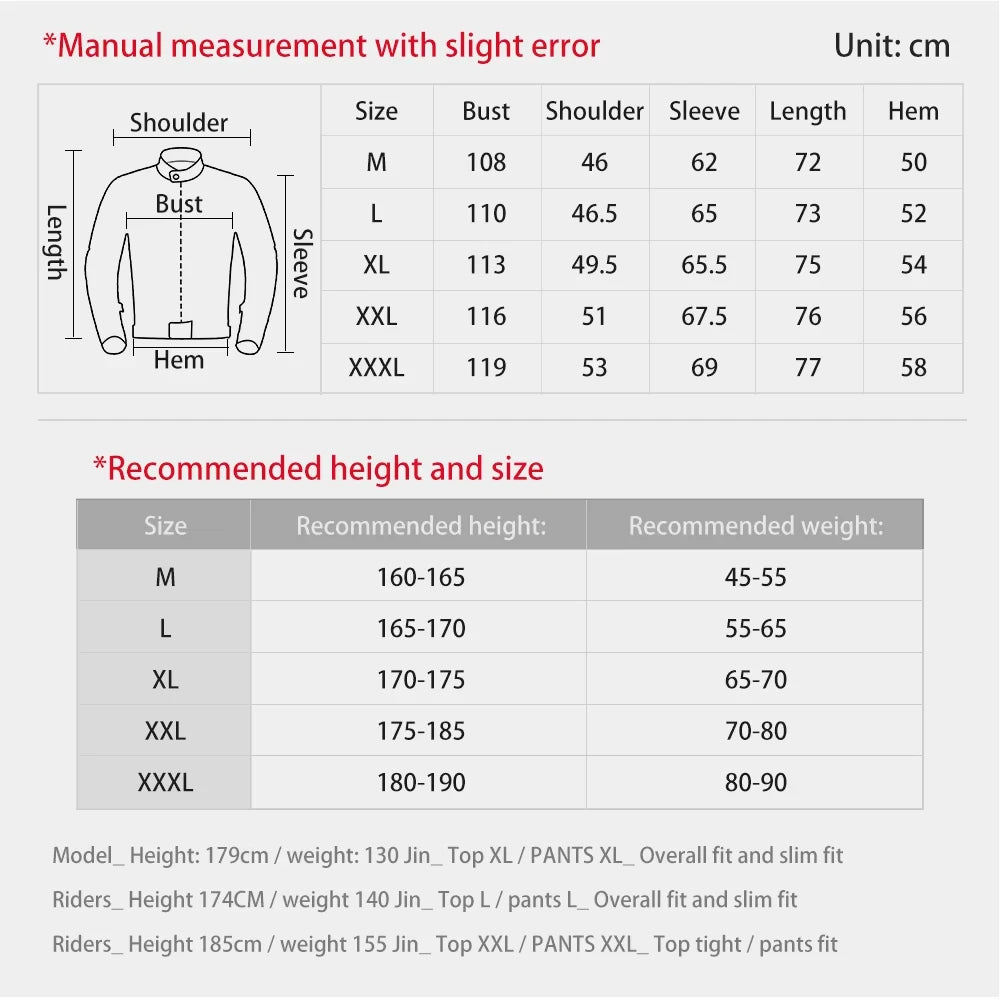 Motorcycle Jacket Anti-fall Breathable Summer Men Coat Moto Protective Gear Motorbike Riding Clothing Moto Jacket